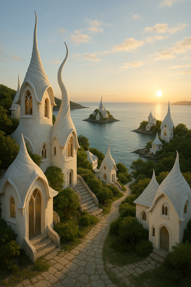 Village at the sea